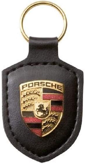 Porsche Crest Key Ring - Black