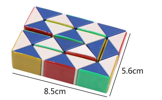 Colorful Magic Cube Puzzle Mirror Intelligence Game Kids Toy