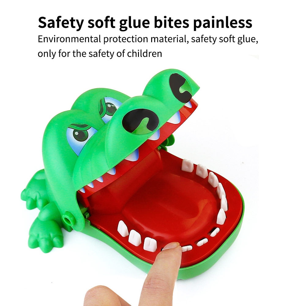 Funny Toy Mouth Dentist Bite Finger Toy Pulling Crocodile Teeth Games Toys Kids Funny Toy For Children Kids Biting Finger Game